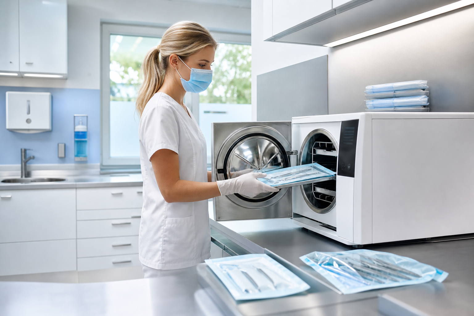 Assistenz bei der validierten Sterilisation von Instrumenten
